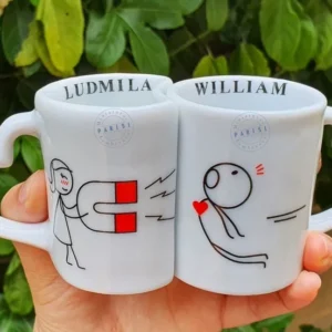 Caneca personalizada para o casal - sem medo de ser brega